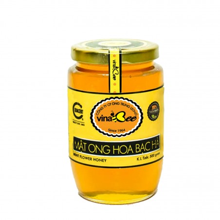 Mật ong bạc hà (Lọ thuỷ tinh 500g)