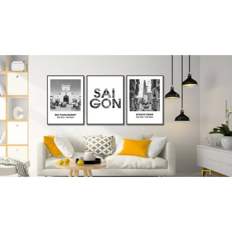 Bộ 3 Tranh Sài Gòn Trong Tôi-Thế giới đồ gia dụng HMD