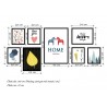 Bộ 8 Tranh Home-Thế giới đồ gia dụng HMD
