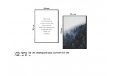 Bộ 2 Tranh Rừng Cây Sương Mù-Thế giới đồ gia dụng HMD