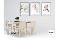 Bộ 3 Tranh Beautiful Flower-Thế giới đồ gia dụng HMD