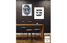Bộ 2 Tranh Born To Be Wild-Thế giới đồ gia dụng HMD