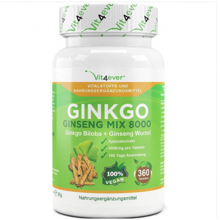 Viên bổ não Ginkgo và Ginseng Vit4ever