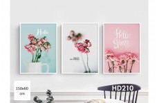 Bộ 3 Tranh Hello Spring-Thế giới đồ gia dụng HMD