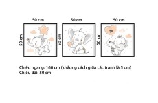 Bộ 3 Tranh Chú Voi Bản Đôn-Thế giới đồ gia dụng HMD