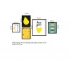 Bộ 5 Tranh Màu Vàng Tôi Yêu-Thế giới đồ gia dụng HMD