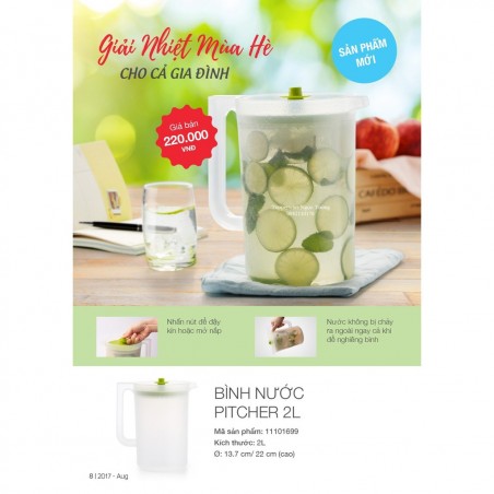 Bình Nước Tupperware Pitcher 2L