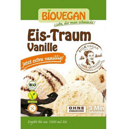 Bột làm kem vani hữu cơ Biovegan (77g)