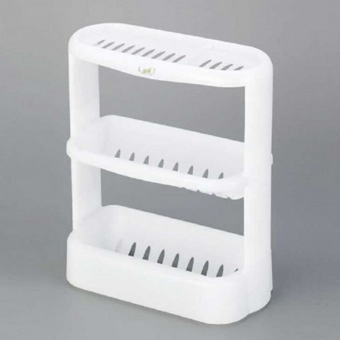 Giá đựng đồ phòng tắm 3 tầng - Màu trắng-Thế giới đồ gia dụng