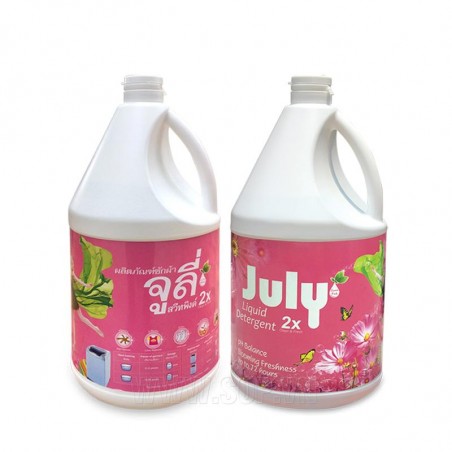 Nước giặt xả July 2X Sweet Pink - 3500ml Hồng