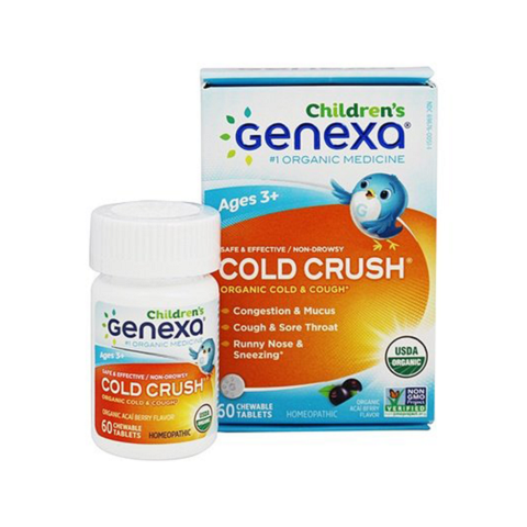 Thuốc cảm ho trẻ em hữu cơ Genexa (60v)-Thế giới đồ gia dụng HMD