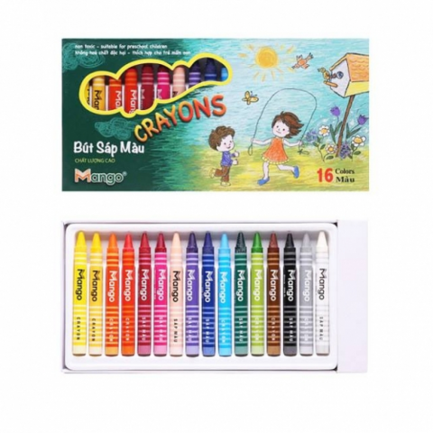 Bút sáp 16 màu-Thế giới đồ gia dụng HMD
