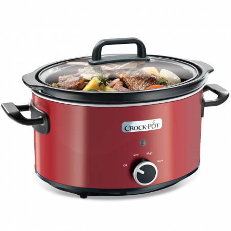 Nồi nấu chậm CrockPot SCV400RD-060 3,5L, đỏ