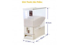 Thùng đựng gạo thông minh 15kg-Thế giới đồ gia dụng HMD