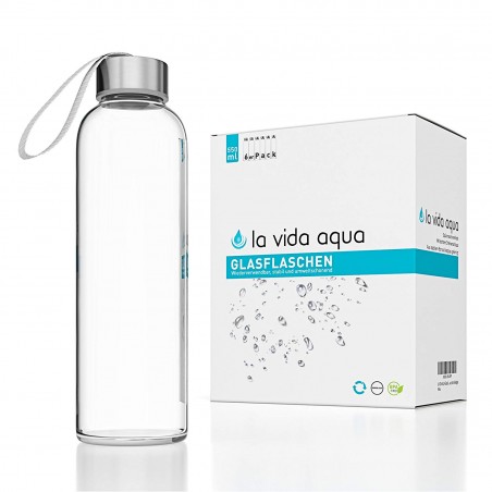 Bộ 6 bình thủy tinh La Vida Aqua, 500ml