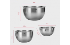 Bộ 3 âu trộn inox Zwilling-Thế giới đồ gia dụng HMD