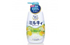 Sữa tắm hương hoa cam chanh milky body soap cow 550ml-Thế giới