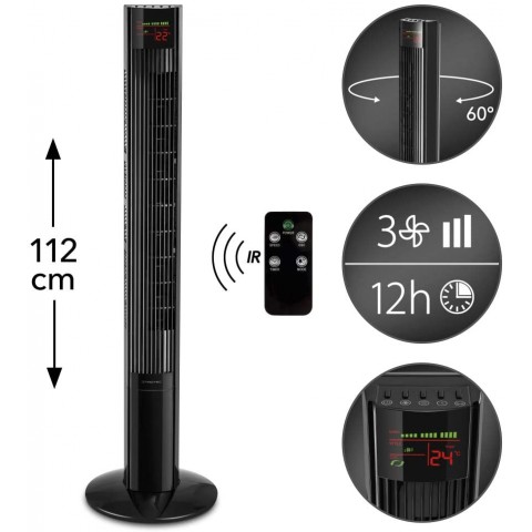 Quạt tháp Trotec TVE 32 T,công suất 45W,điều khiển từ xa-