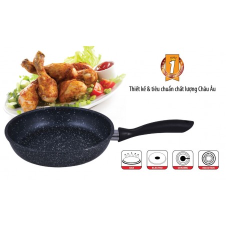 Chảo chống dính cao cấp có đáy từ ELMICH BLACK STONE