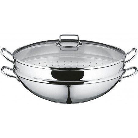 Chảo sâu lòng kèm xửng hấp WMF Wok Macao 36cm