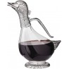 Bình rót rượu Edzard Decanter Carafe, 900ml, hình con vịt, mạ bạc