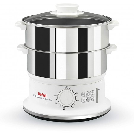 Nồi hấp tự động Inox Tefal VC1451, 2 ngăn, 6L