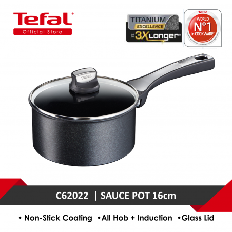 Quánh chống dính có nắp Tefal Expertise C62022, 16 cm