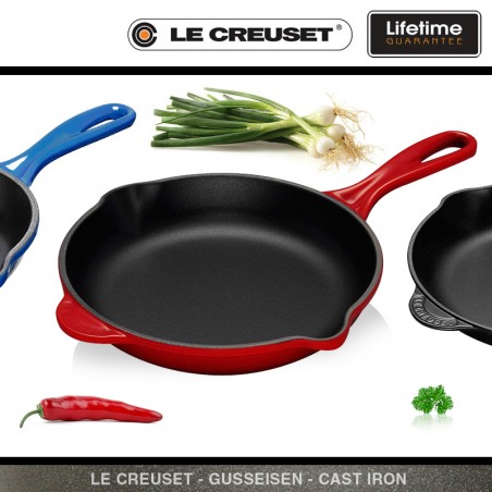 Chảo gang tròn chống dính Le Creuset Signature Skillet