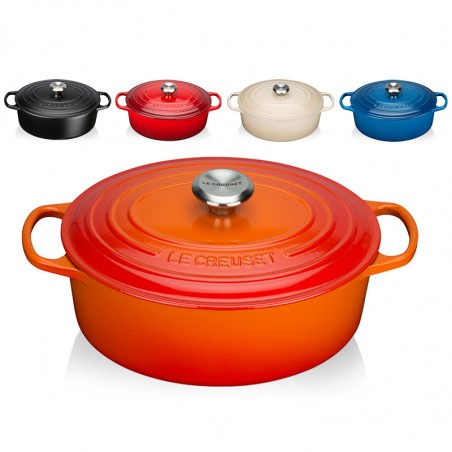 Nồi gang bầu dục tráng men có nắp Le Creuset Signature Dutch Oven 25cm