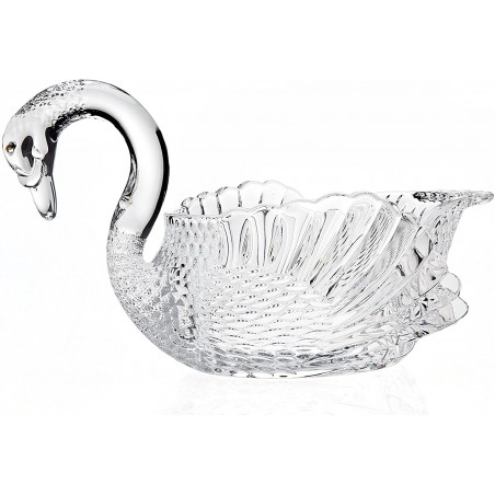 Khay pha lê thiên nga Godinger Swan