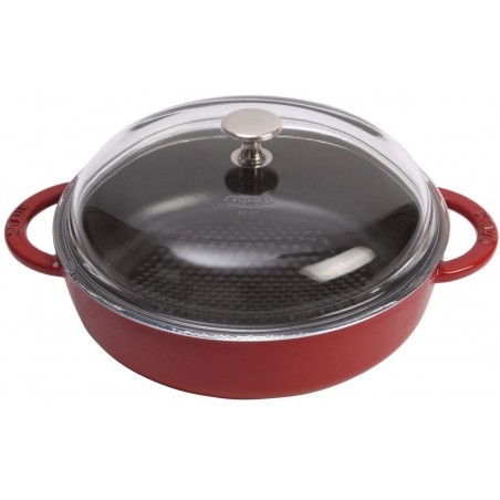 Nồi chảo gang Staub Hexagon 24cm, có nắp đậy