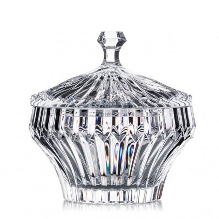 Âu pha lê Rogaska Crown Jewel 19cm, có nắp đậy