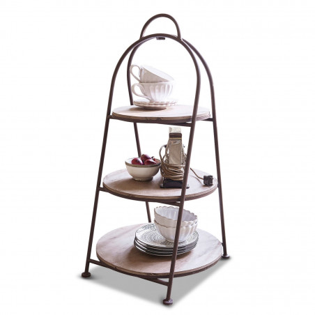 Giá phục vụ bàn ăn Loberon Etagere Tannington, 3 tầng