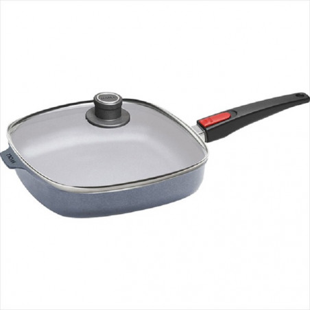 Chảo vuông Woll Diamond Lite Fry Pans, nắp thủy tinh