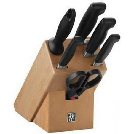 Bộ dao Zwilling Vier Sterne 7 món, gỗ sồi