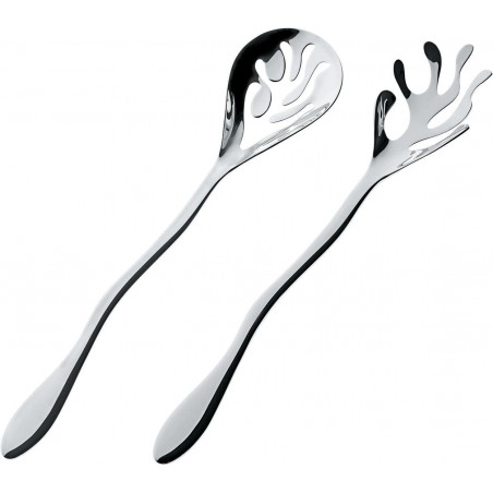 Bộ thìa dĩa trộn salad Alessi Mediterraneo ESI16SET, 2 món