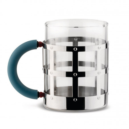 Cốc thủy tinh Alessi MGMUG, khung thép