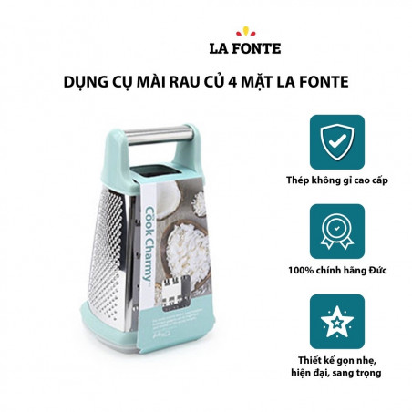 Dụng cụ nạo rau củ quả 4 mặt Inox La Fonte 006552