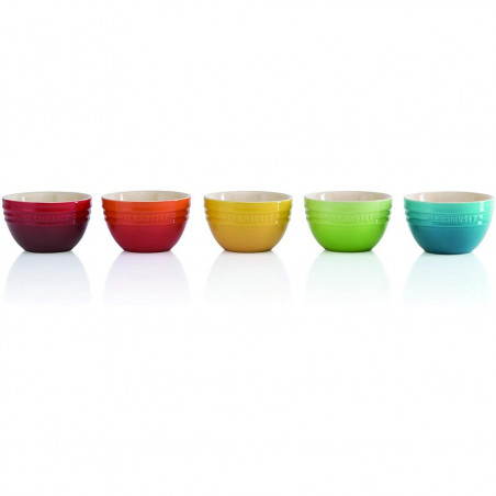 Bộ bát ăn cơm sứ Le Creuset Rainbow, 5 chiếc