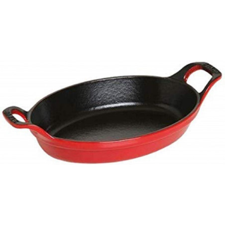 Chảo gang nướng bỏ lò bầu dục Staub