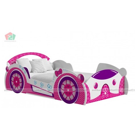 Giường đơn trẻ em xe funny car-Thế giới đồ gia dụng HMD