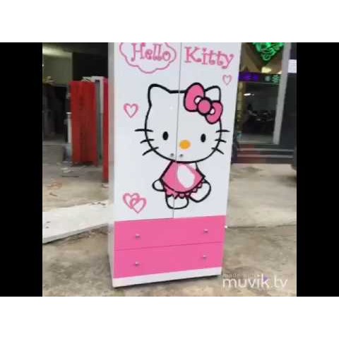 Tủ quần áo trẻ em Hello Kitty-Thế giới đồ gia dụng HMD