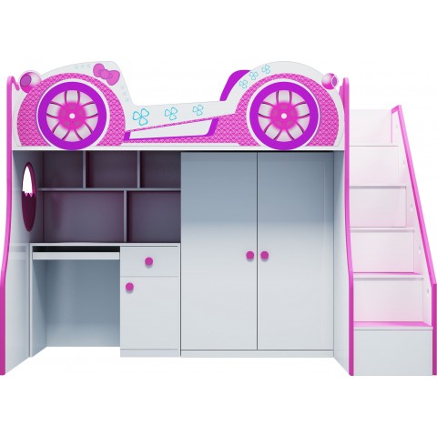 Giường tầng trẻ em 3 trong 1 funny car-Thế giới đồ gia dụng