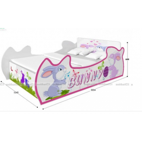 Giường đơn trẻ em Bunny-Thế giới đồ gia dụng HMD