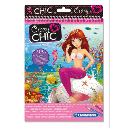 Đồ chơi tập thiết kế Crazy Chic Mermaids Clementoni