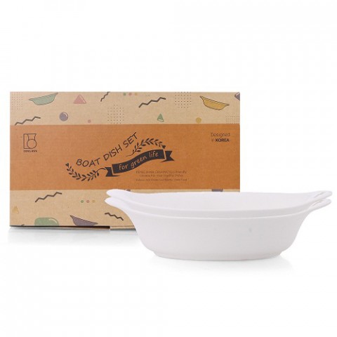 Bộ 2 dĩa sứ cao cấp Dong Hwa-Thế giới đồ gia dụng HMD