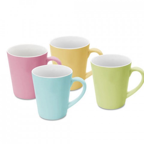 Bộ quà tặng 04 ly sứ màu Pastel Dong Hwa-Thế giới đồ gia dụng