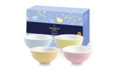 Bộ quà tặng 4 chén chấm màu Pastel-Thế giới đồ gia dụng HMD